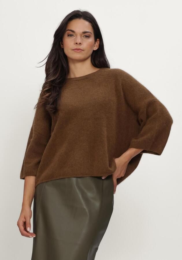 KNIT-TED Dames Truien & Vesten Hans Top Bruin