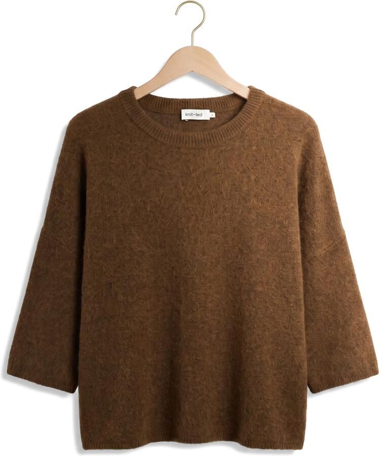 KNIT-TED Dames Truien & Vesten Hans Top Bruin - Foto 2