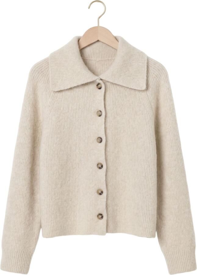KNIT-TED Dames Truien & Vesten Milo Cardigan Beige - Foto 2