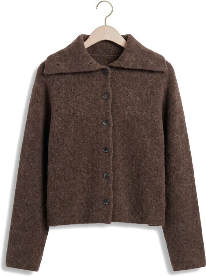 KNIT-TED Dames Truien & Vesten Milo Cardigan Bruin - Foto 2