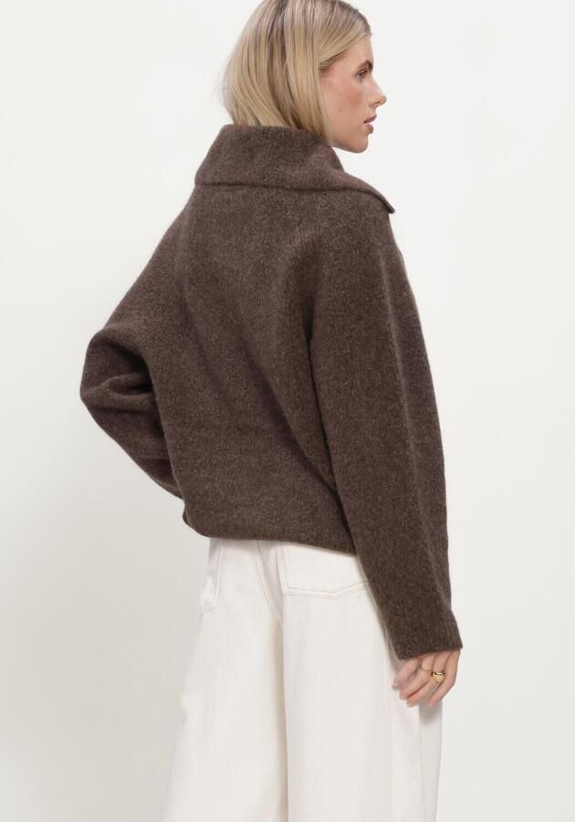 KNIT-TED Dames Truien & Vesten Milo Cardigan Bruin - Foto 4