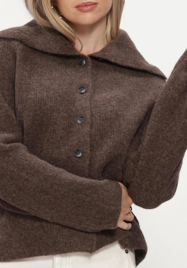 KNIT-TED Dames Truien & Vesten Milo Cardigan Bruin - Foto 3