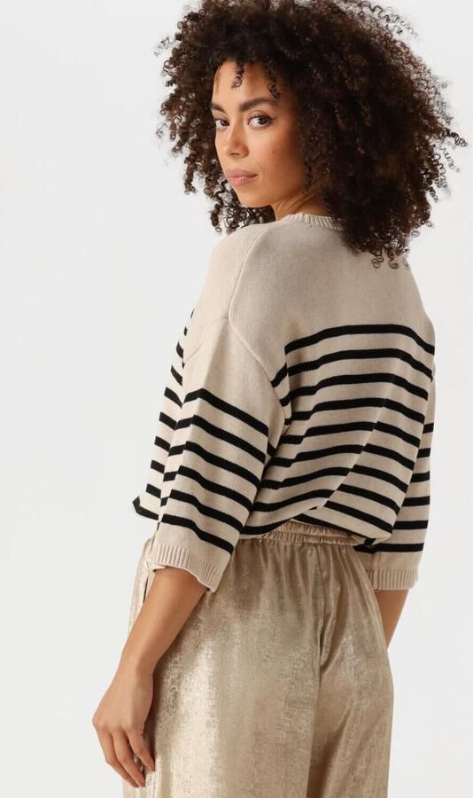 Knit-ted Korte Mouw Pullover Nanda Beige Dames - Foto 3