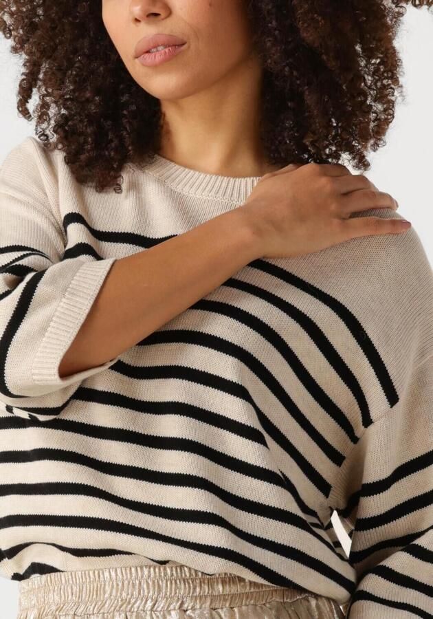 Knit-ted Korte Mouw Pullover Nanda Beige Dames - Foto 2