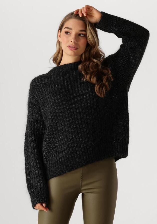 Knit-ted Zwarte Mohair Trui Phoebe Black Dames - Foto 4