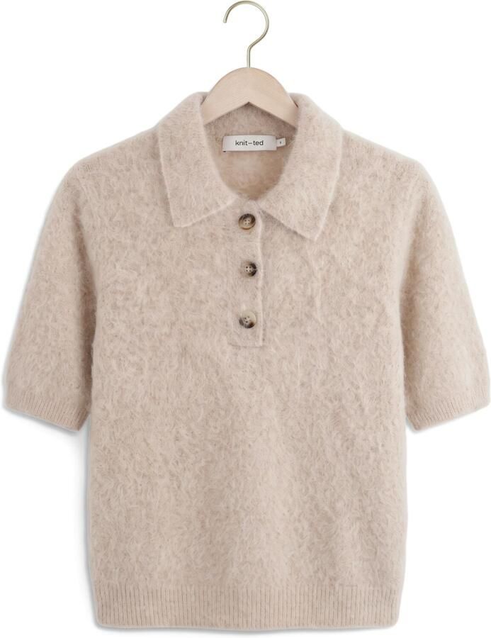 KNIT-TED Dames Truien & Vesten Sherman Top Beige - Foto 2