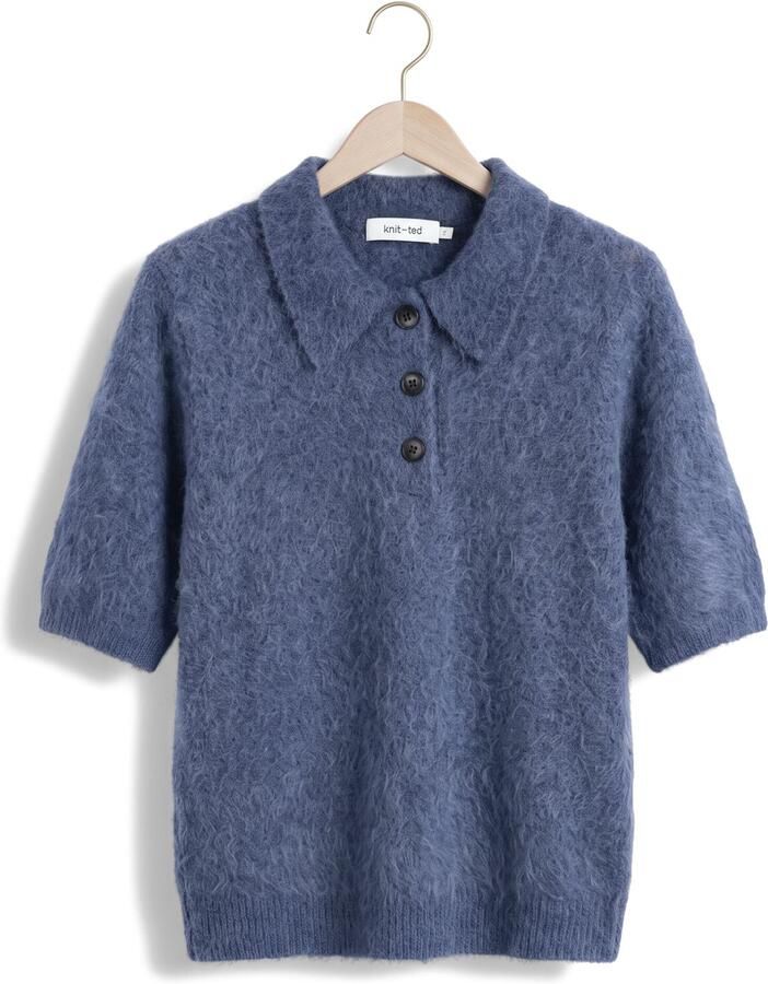 KNIT-TED Dames Truien & Vesten Sherman Top Blauw - Foto 2