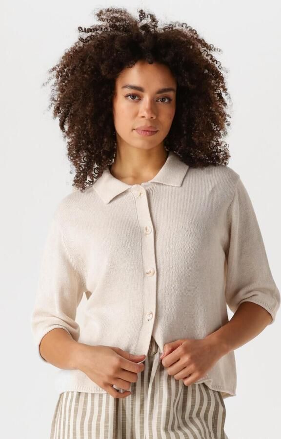 KNIT-TED Dames Truien & Vesten Yoshi Ecru - Foto 4