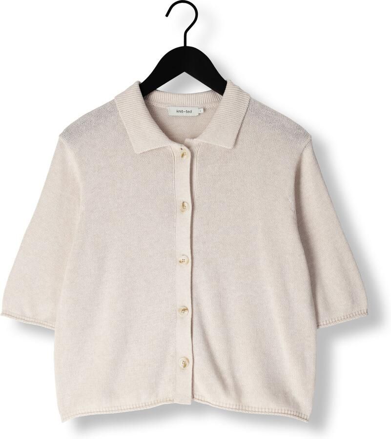 KNIT-TED Dames Truien & Vesten Yoshi Ecru