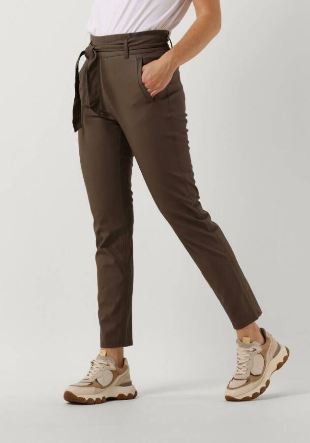 KNIT-TED Dames Broeken Francis Pant Taupe