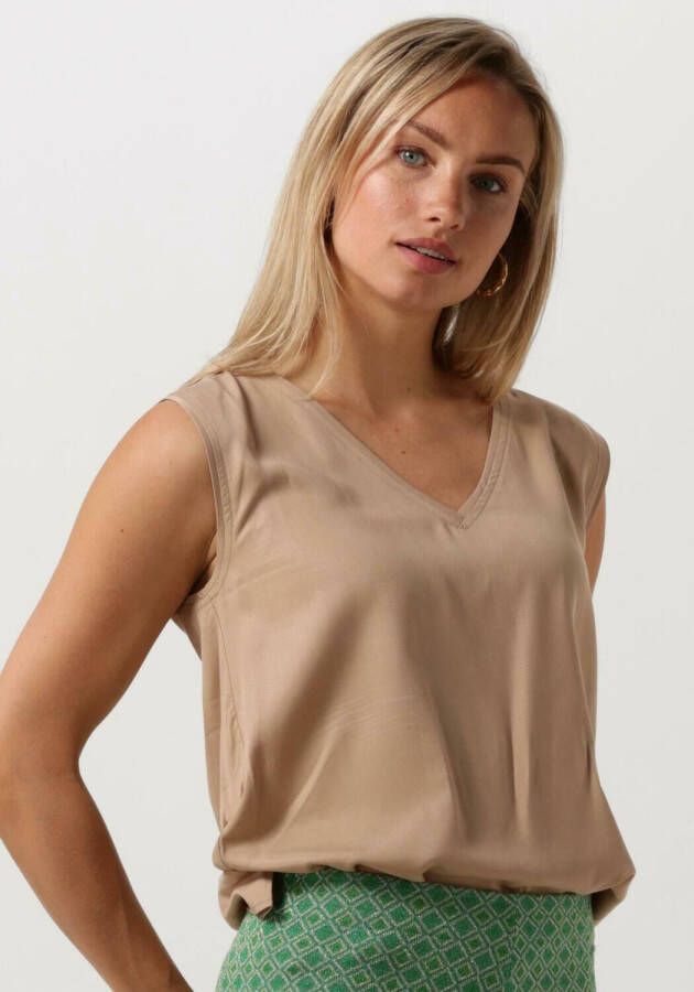 Knit-ted Willy Dames Tops T-shirts Beige Dames