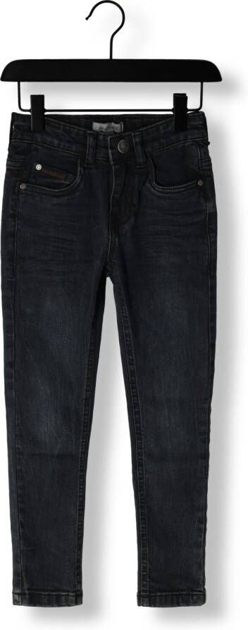Koko Noko skinny jeans met slijtage blue jeans Blauw Jongens Stretchdenim 104