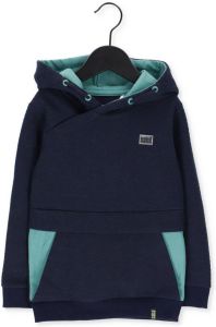 Koko Noko hoodie met textuur blauw