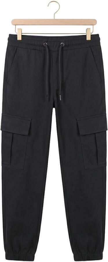 Koko Noko tapered cargobroek grijs Jongens Polyester Effen