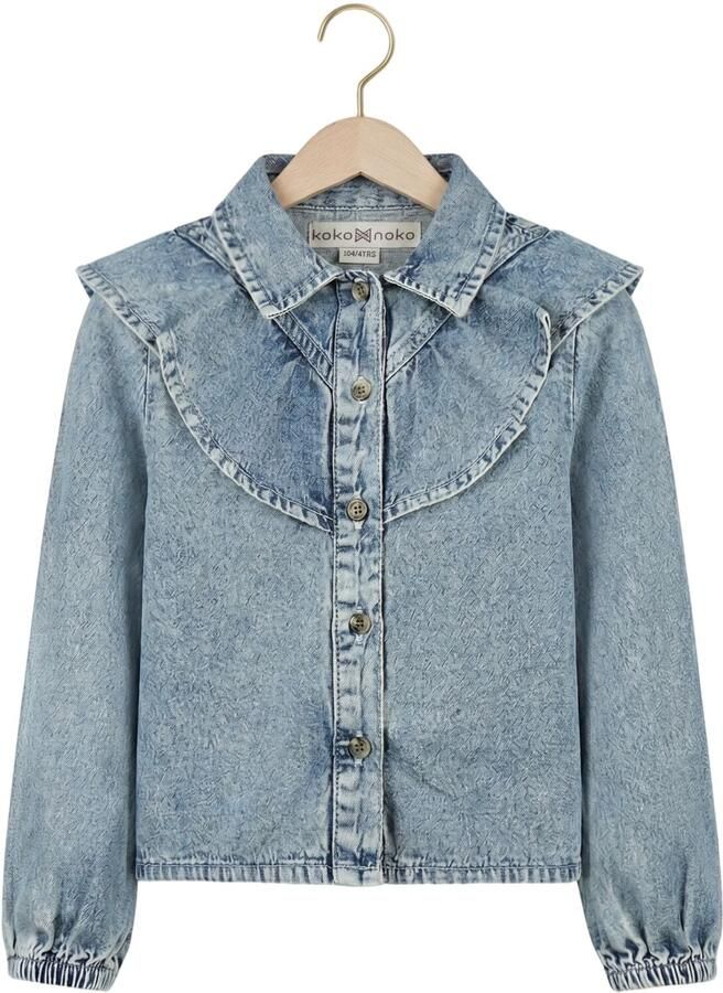 KOKO NOKO Meisjes Blouses M60986 Lichtblauw