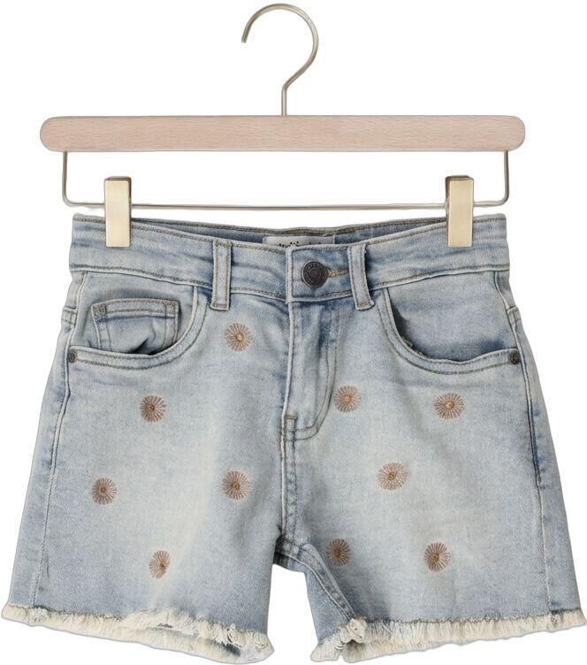 Koko Noko regular waist short light blue denim