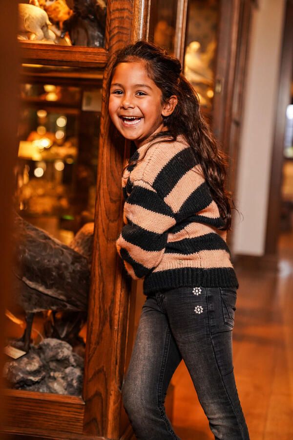 KOKO NOKO Meisjes Jeans O56954 Donkergrijs