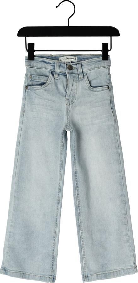 Koko Noko wide leg jeans light blue denim