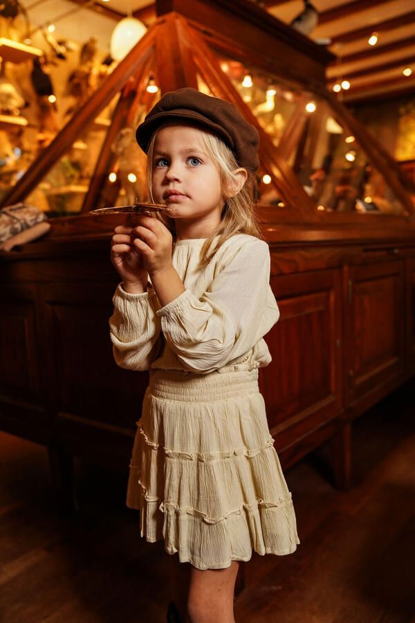 KOKO NOKO Meisjes Jurken O56963 Creme