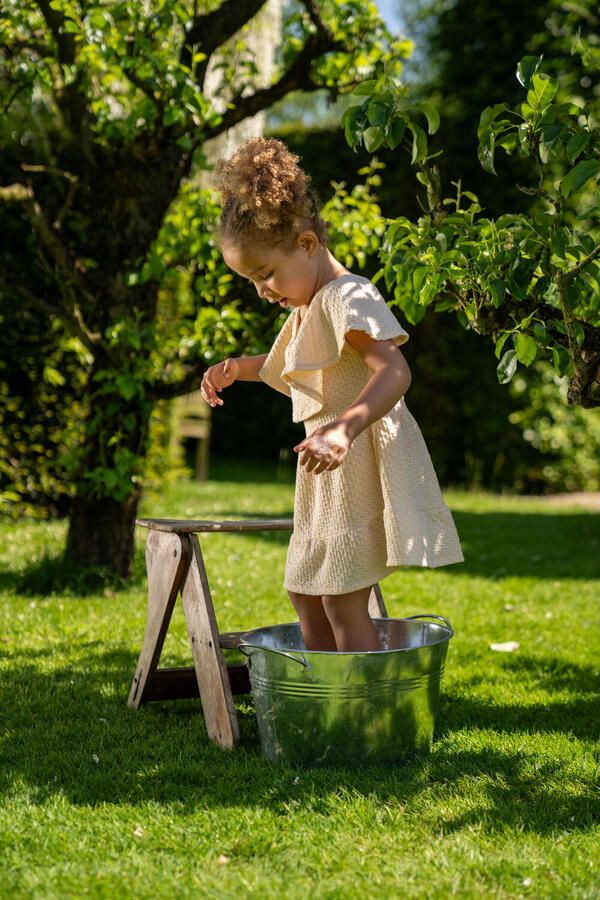 KOKO NOKO Meisjes Jurken P54994 Ecru - Foto 2