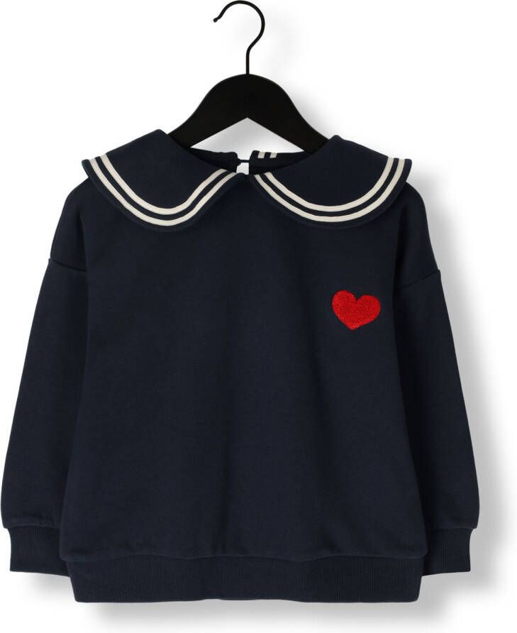 KONGES SLOJD Meisjes Truien & Vesten Lou Betty Collar Sweatshirt Gots Blauw