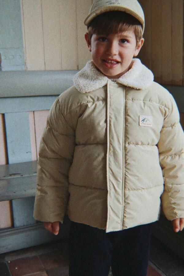 KONGES SLOJD Jongens Jassen Alpi Collar Jacket Grs Beige - Foto 3