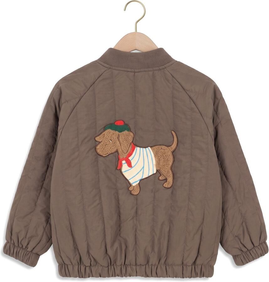 KONGES SLOJD Jongens Jassen Juno Terry Bomber Jacket Taupe - Foto 2