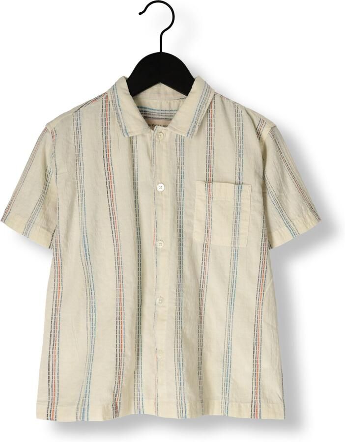 KONGES SLOJD Jongens Overhemden Vincent Ss Shirt Gots Gebroken Wit - Foto 3