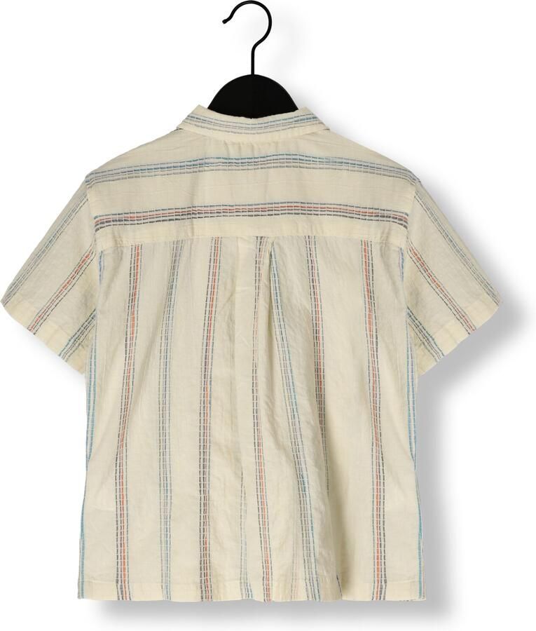 KONGES SLOJD Jongens Overhemden Vincent Ss Shirt Gots Gebroken Wit