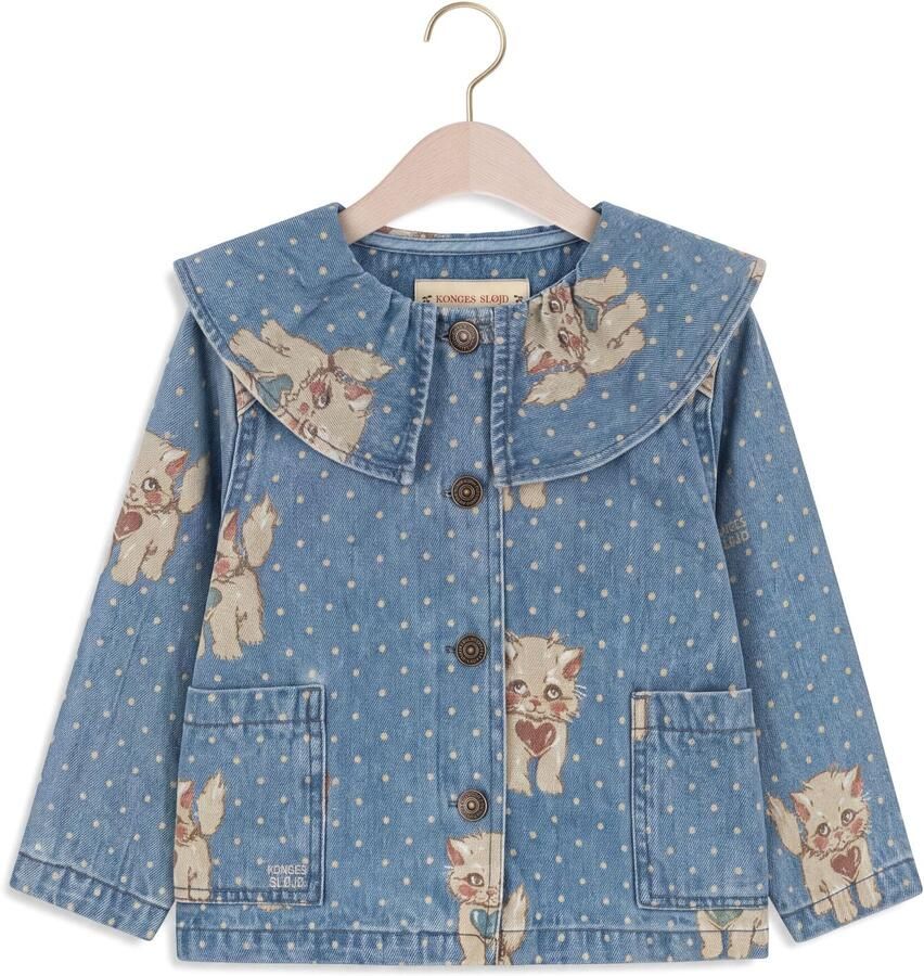 KONGES SLOJD Meisjes Blouses Magot Collar Jacket Lichtblauw