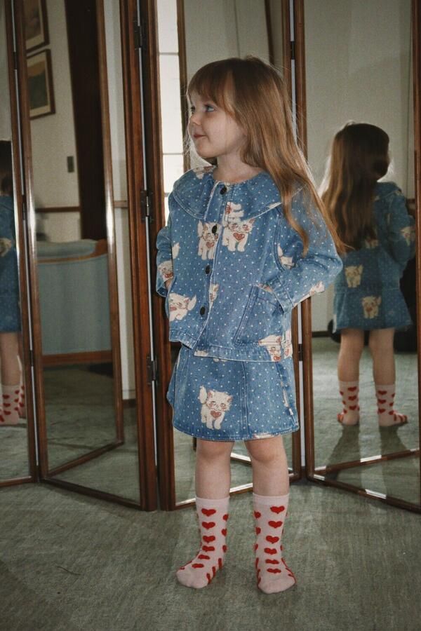 KONGES SLOJD Meisjes Blouses Magot Collar Jacket Lichtblauw - Foto 4