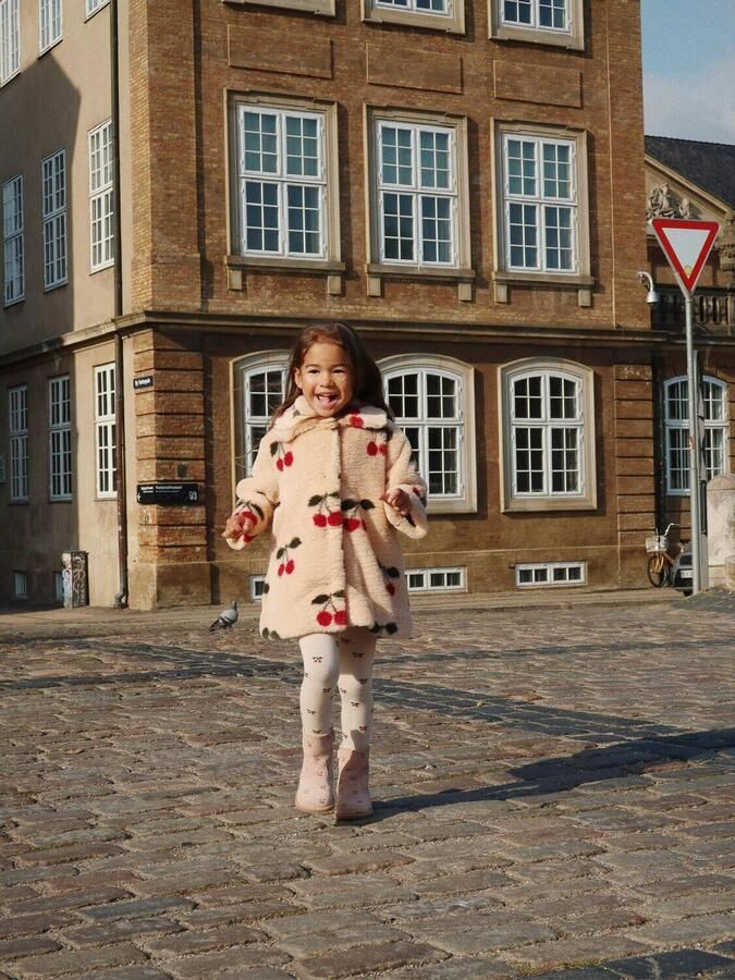 KONGES SLOJD Meisjes Jassen Fuzzie Coat Grs Beige