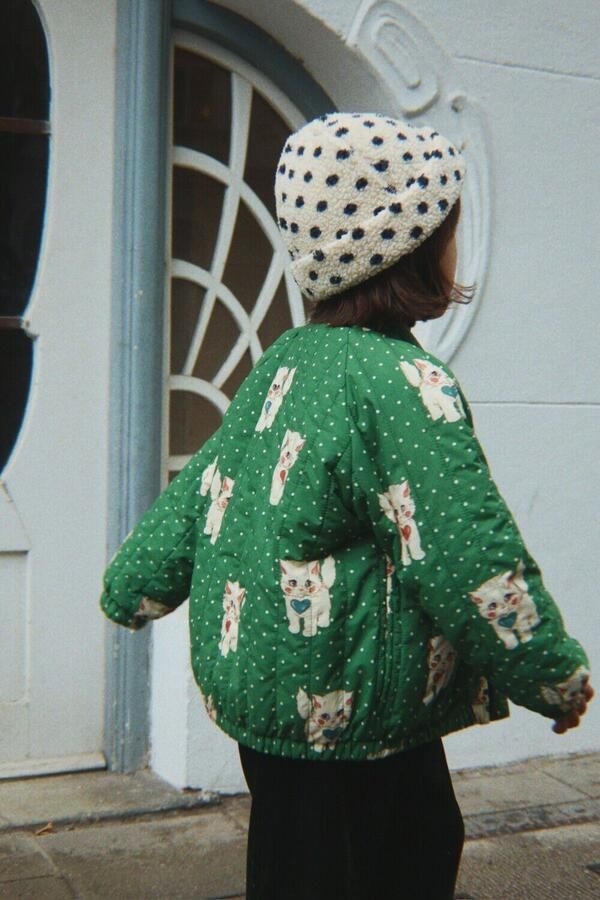 KONGES SLOJD Meisjes Jassen Juno Printed Bomber Jacket Groen - Foto 4