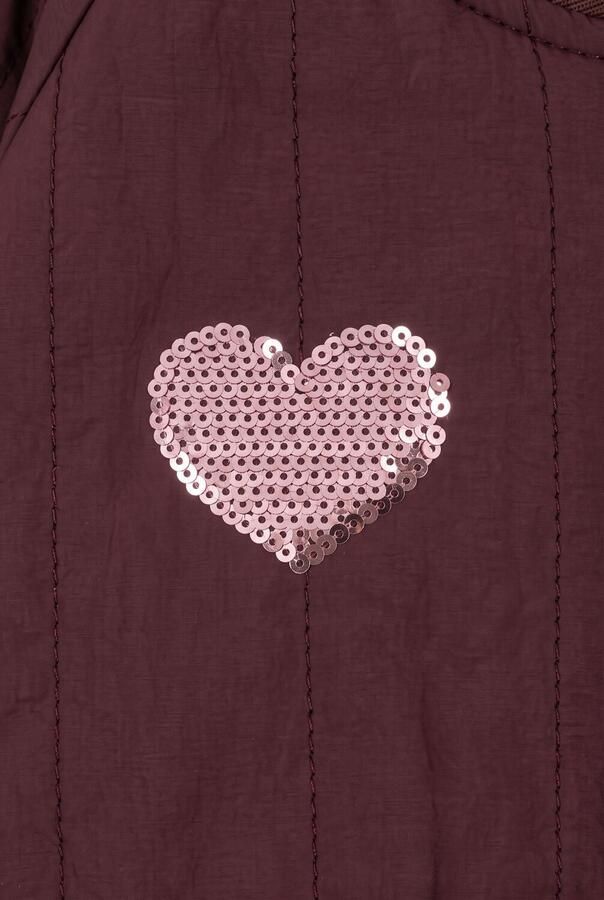 KONGES SLOJD Meisjes Jassen Juno Sequin Bomber Jacket Bordeaux
