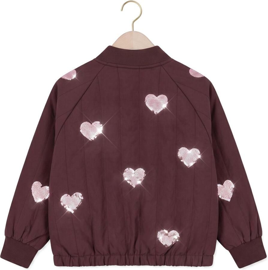 KONGES SLOJD Meisjes Jassen Juno Sequin Bomber Jacket Bordeaux - Foto 2