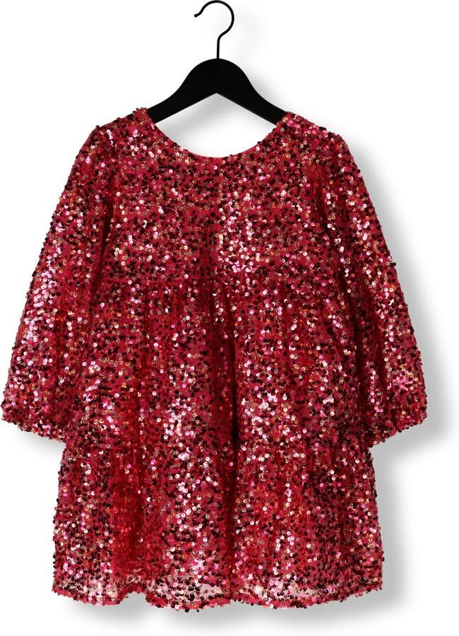 KONGES SLOJD Meisjes Jurken Lila Sequins Bow Dress Roze - Foto 3