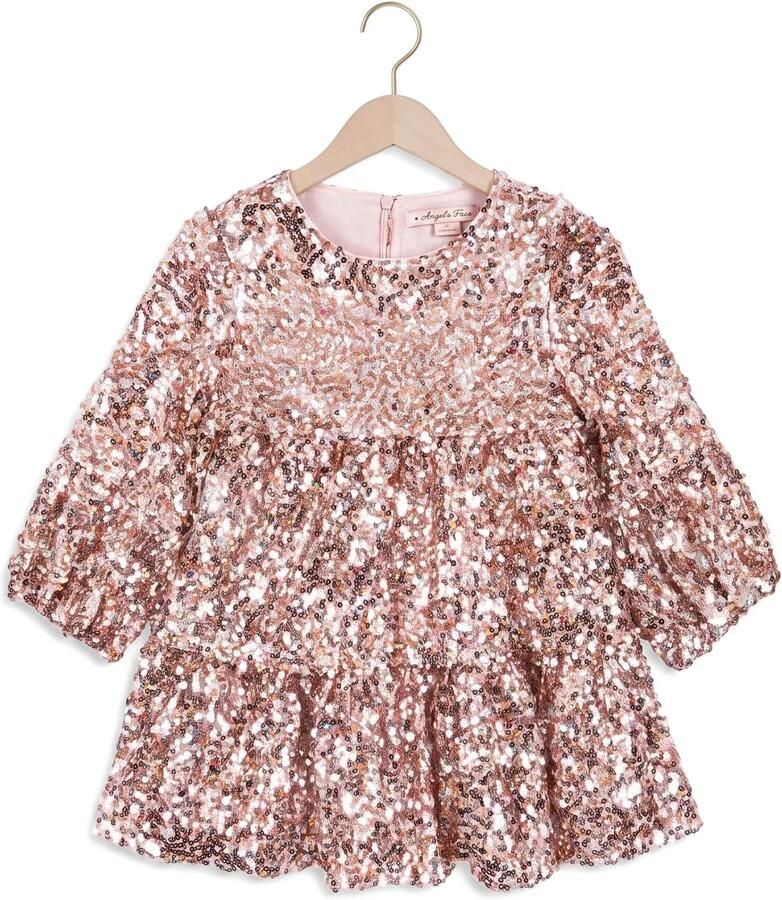KONGES SLOJD Meisjes Jurken Lila Sequins Dress Roze