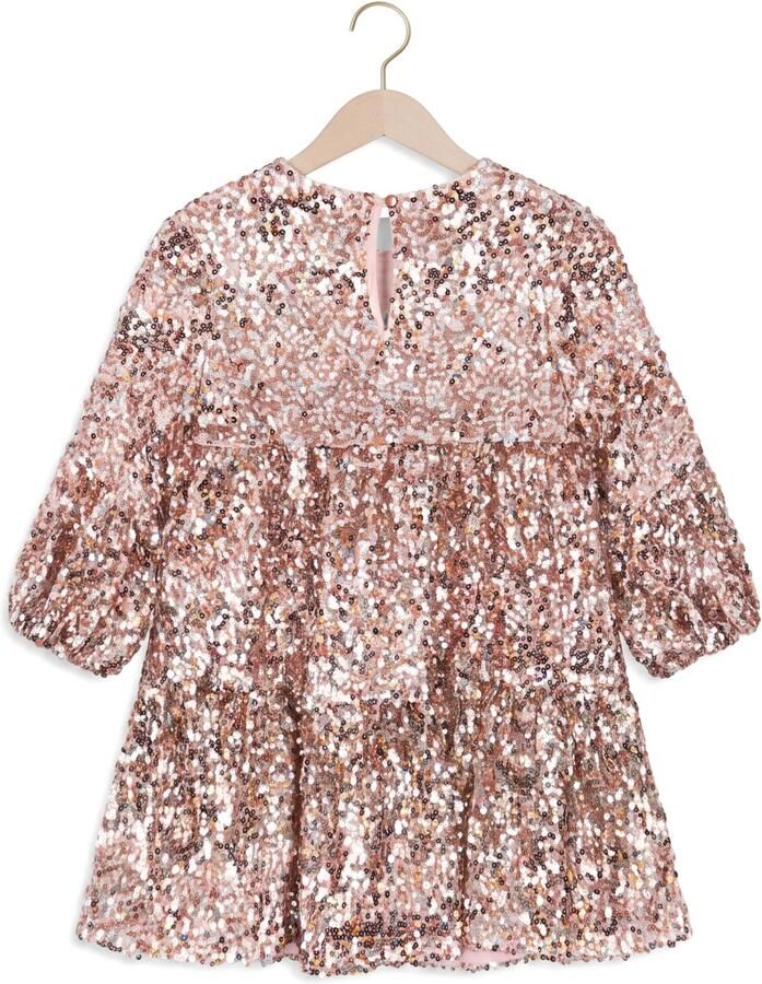 KONGES SLOJD Meisjes Jurken Lila Sequins Dress Roze - Foto 2