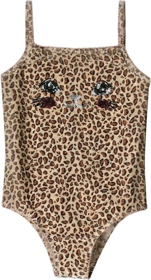 KONGES SLOJD Meisjes Zwemkleding Kitty Swimsuit Beige