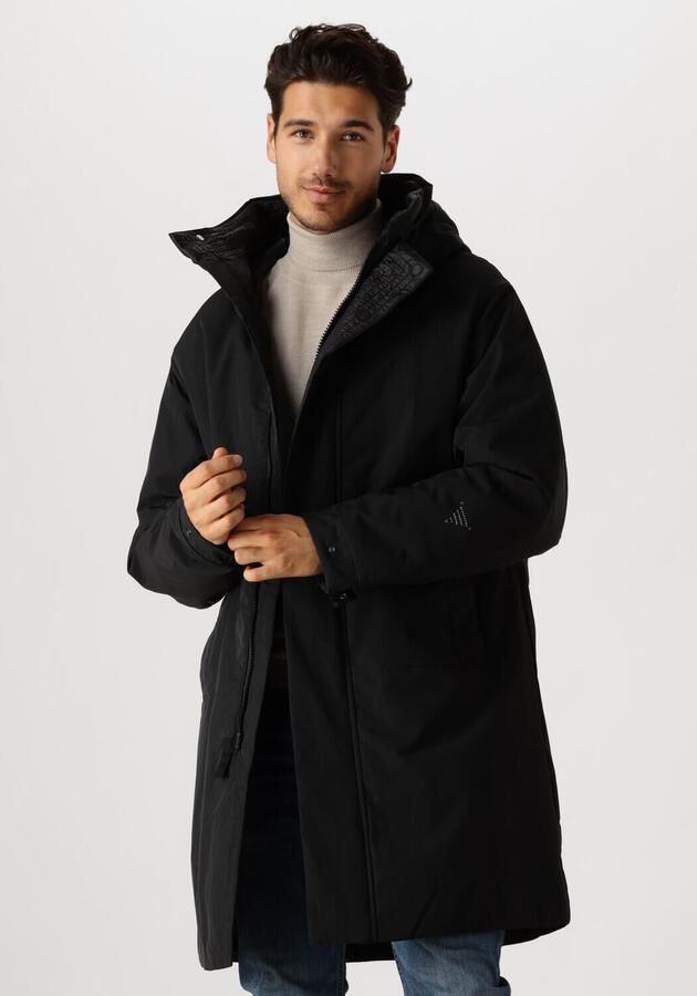 Krakatau Zwarte Parka Jas voor Mannen Black Heren - Foto 4