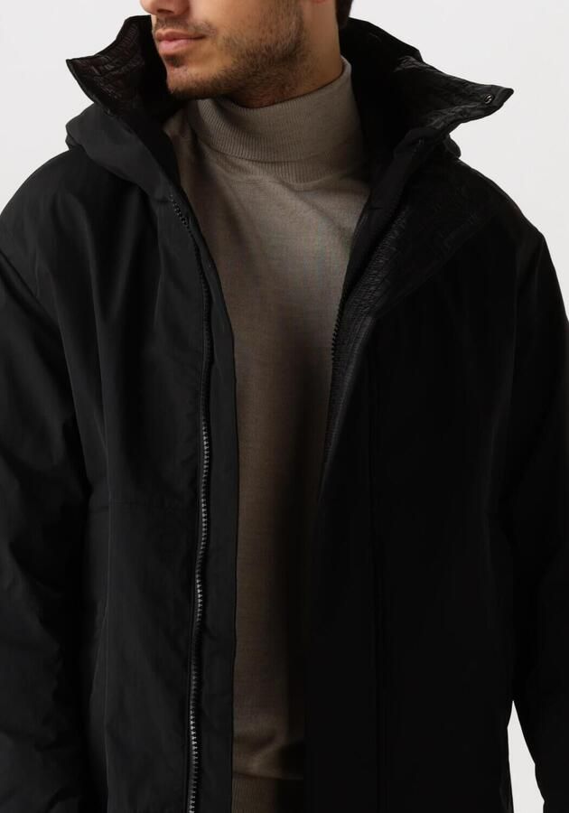 Krakatau Zwarte Parka Jas voor Mannen Black Heren - Foto 2