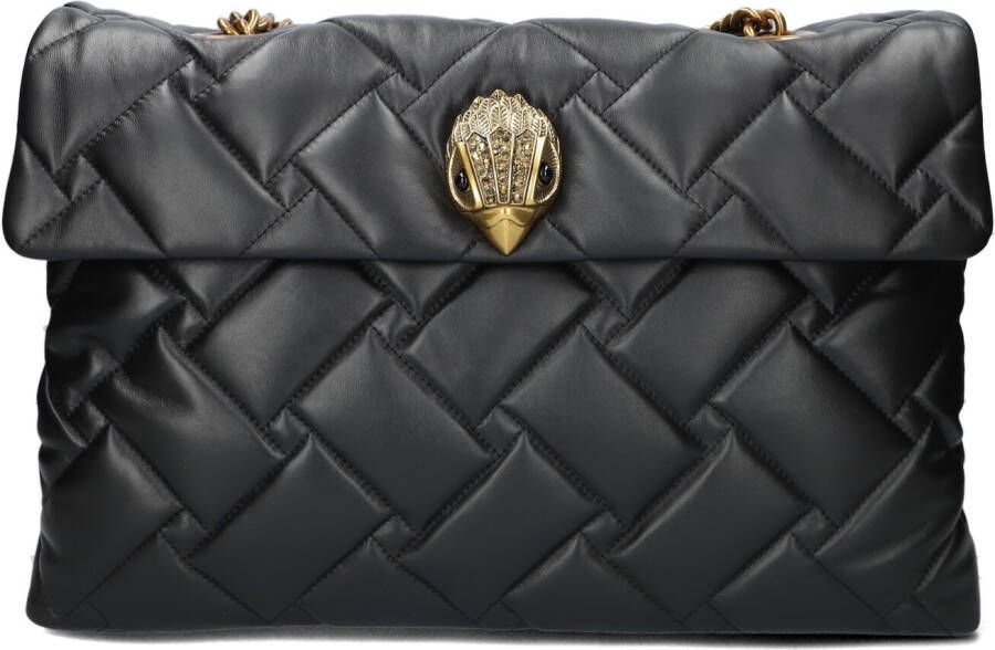 Zwarte Kurt Geiger London Schoudertas Macro Kensington Soft Bag