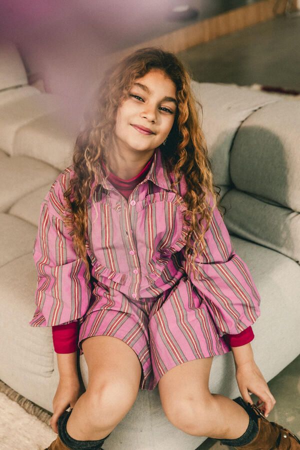 Labo de Colores Meisjes Jurken Rainbow Roze - Foto 2