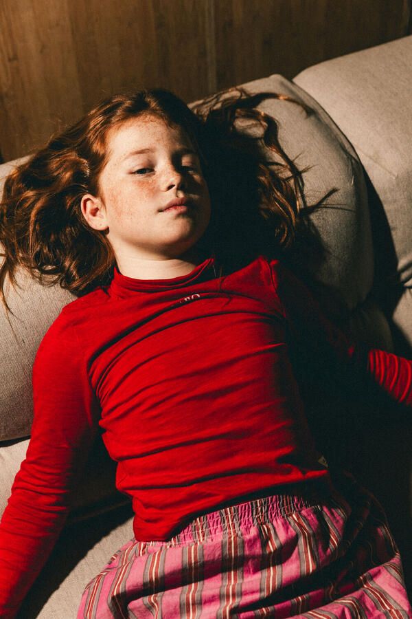 Labo de Colores Meisjes Tops & T-shirts Zama Rood - Foto 2