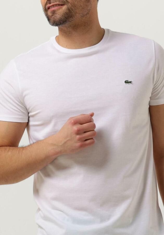 Lacoste Witte T-shirts en Polos met geborduurd logo White Heren - Foto 3
