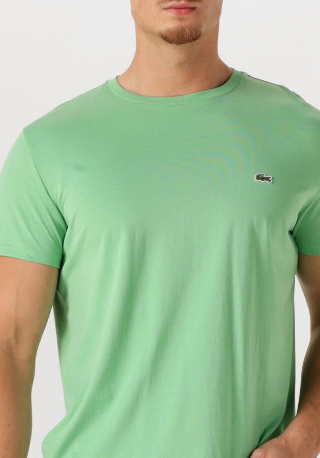 LACOSTE Heren Polo's & T-shirts 1tht1 Mens Tee-shirt 12 Groen - Foto 2