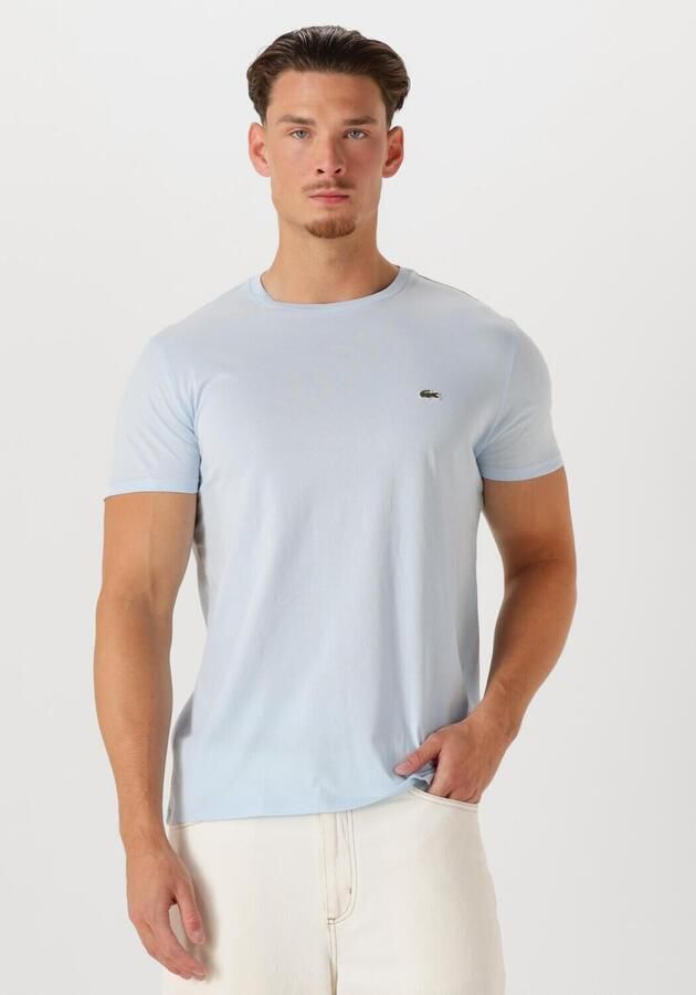 LACOSTE Heren Polo's & T-shirts 1tht1 Mens Tee-shirt 12 Lichtblauw - Foto 4