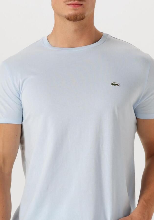 LACOSTE Heren Polo's & T-shirts 1tht1 Mens Tee-shirt 12 Lichtblauw - Foto 2