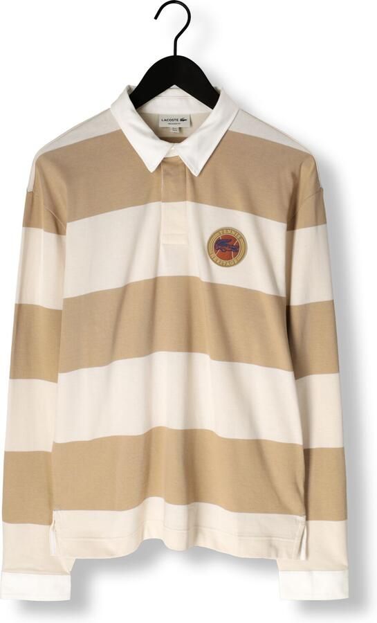 LACOSTE Heren Polo's & T-shirts Badge Accent Striped Rugby Shirt Multi - Foto 3