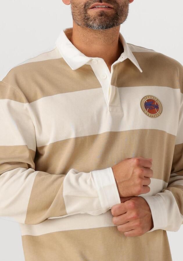 LACOSTE Heren Polo's & T-shirts Badge Accent Striped Rugby Shirt Multi - Foto 2